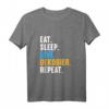 Eat Sleep Dive Dekobier Repeat Tauch T-Shirt für Taucher & Schnorchler – Perfektes Geschenk für Taucher und Tauchfans