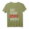 Eat Sleep Dive Repeat Taucher T-Shirt – Perfektes Geschenk für Taucher & Tauchurlauber, für Scuba, Freediving & Schnorcheln