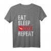 Eat Sleep Dive Repeat Taucher T-Shirt – Perfektes Geschenk für Taucher & Tauchurlauber, für Scuba, Freediving & Schnorcheln