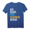 Eat Sleep Dive Dekobier Repeat Tauch T-Shirt für Taucher & Schnorchler – Perfektes Geschenk für Taucher, Apnoe & Gerätetauchen