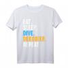 Eat Sleep Dive Dekobier Repeat Tauch T-Shirt für Taucher & Schnorchler – Perfektes Geschenk für Taucher, Apnoe & Gerätetauchen