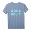 Aquaholic Freediving Geschenk Tauchen Freitaucher Taucherin T-Shirt - Perfektes Accessoire für Taucher, Apnoe-Kurse & Meeresliebhaber