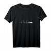 Damen Tauch T-Shirt mit Herzschlag Design – Perfektes Taucher Geschenk für Gerätetaucherinnen und Tiefseetaucherinnen