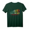 Herren Padel und Bier Darum Bin Ich Hier Tennis Sport Evolution T-Shirt – Lustiges Geschenk für Padelspieler, Männer & Geburtstage