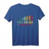 Herren Padel und Bier Darum Bin Ich Hier Tennis Sport Evolution T-Shirt – Lustiges Geschenk für Padelspieler, Männer & Geburtstage