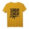 Sonntag GUNDAY Gun Shooting Pistole Feuerwaffe T-Shirt - Perfektes Geschenk für Waffensammler & Schützen