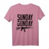 Sonntag GUNDAY Gun Shooting Pistole Feuerwaffe T-Shirt - Perfektes Geschenk für Waffensammler & Schützen