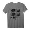 Sonntag GUNDAY Gun Shooting Pistole Feuerwaffe T-Shirt - Perfektes Geschenk für Waffensammler & Schützen