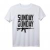 Sonntag GUNDAY Gun Shooting Pistole Feuerwaffe T-Shirt - Perfektes Geschenk für Waffensammler & Schützen