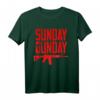 Distressed Sonntag GUNDAY AR15 Waffent-Shirt - Taktisches Schießstand T-Shirt, Perfekt für Waffensammler & Schießsportfans, Vatertag Geschenk