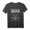 Herren Jäger Opa Jagd T-Shirt mit Reh, Gewehr & Spruch – Perfektes Geschenk für Opa, Jäger & Wildliebhaber zu Weihnachten & Geburtstag