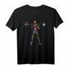 Gewichtheber Frau Blumen Gym Fitness Kraftsport Langhantel T-Shirt – Lustiges Motiv für Fitnessliebhaber, Kraftsport & Workout Begeisterte