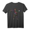 Gewichtheber Frau Blumen Gym Fitness Kraftsport Langhantel T-Shirt – Lustiges Motiv für Fitnessliebhaber, Kraftsport & Workout Begeisterte