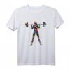 Gewichtheber Frau Blumen Gym Fitness Kraftsport Langhantel T-Shirt – Lustiges Motiv für Fitnessliebhaber, Kraftsport & Workout Begeisterte