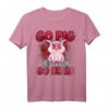 Schwein Schweinchen Gewichtheben T-Shirt für Landwirte & Fitnessbegeisterte – Lustiges Bauernhof- und Krafttraining-Shirt für Männer und Frauen