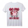 Schwein Schweinchen Gewichtheben T-Shirt für Landwirte & Fitnessbegeisterte – Lustiges Bauernhof- und Krafttraining-Shirt für Männer und Frauen
