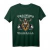 Training, um Valhalla Gewichtheben Gym Workout Fitness T-Shirt – Wikinger-Motiv für Kraftsport & Fitness, Geschenk für Männer & Frauen