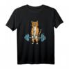 Katzen Gewichtheben T-Shirt - Lustiges Fitness Geschenk für Trainer, Powerlifter & Katzenliebhaber