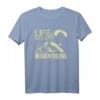 Gleitschirmfliegen über den Berg T-Shirt - Sportliches Design für Abenteurer, Männer, Väter & Brüder, ideales Geschenk zu Geburtstag & Weihnachten