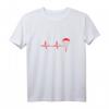 Gleitschirmfliegen Herzschlag Paragleiten Segeln Geschenk T-Shirt – Perfektes Luftsport-Design für Fans, Herren, Damen & Kinder zu Weihnachten & Geburtstagen