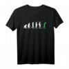 Golf Evolution - Lustiges Golfspieler Geschenk T-Shirt für Golfliebhaber und Coaches