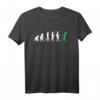 Golf Evolution - Lustiges Golfspieler Geschenk T-Shirt für Golfliebhaber und Coaches
