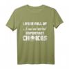 Life is Full of Important Choices Golf T-Shirt - Fun Christmas & Birthday Gift for Golf Fans, Players & Enthusiasts