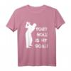 Zweideutiges lustiges Golf T-Shirt | Erwachsenen Humor Geschenk für Männer, Junggesellen & Partygänger – 'Your Hole Is My Goal'
