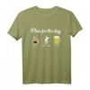 Tagesplan Kaffee Golfen Bier Spruch T-Shirt – Lustiges Geschenk für Golfer und Golferinnen, perfektes Geschenkidee für Kaffee- und Bierliebhaber