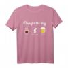 Tagesplan Kaffee Golfen Bier Spruch T-Shirt – Lustiges Geschenk für Golfer und Golferinnen, perfektes Geschenkidee für Kaffee- und Bierliebhaber