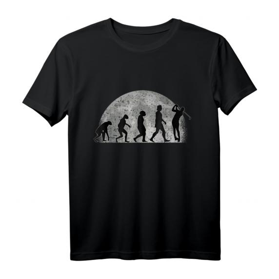 Golf T-Shirt mit Mond und Evolution Motiv – Perfektes Geschenk für Golfer, Golftrainer und Golfenthusiasten Golf T-Shirt mit Mond und Evolution Motiv – Perfektes Geschenk für Golfer, Golftrainer und Golfenthusiasten