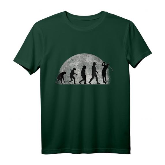Golf T-Shirt mit Mond und Evolution Motiv – Perfektes Geschenk für Golfer, Golftrainer und Golfenthusiasten Golf T-Shirt mit Mond und Evolution Motiv – Perfektes Geschenk für Golfer, Golftrainer und Golfenthusiasten