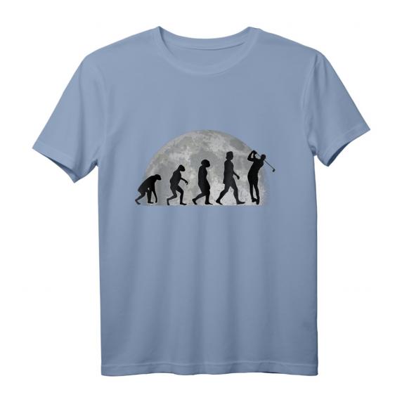 Golf T-Shirt mit Mond und Evolution Motiv – Perfektes Geschenk für Golfer, Golftrainer und Golfenthusiasten Golf T-Shirt mit Mond und Evolution Motiv – Perfektes Geschenk für Golfer, Golftrainer und Golfenthusiasten