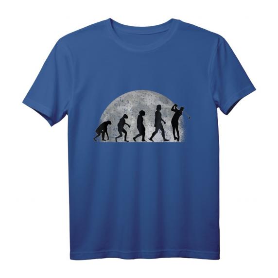 Golf T-Shirt mit Mond und Evolution Motiv – Perfektes Geschenk für Golfer, Golftrainer und Golfenthusiasten Golf T-Shirt mit Mond und Evolution Motiv – Perfektes Geschenk für Golfer, Golftrainer und Golfenthusiasten