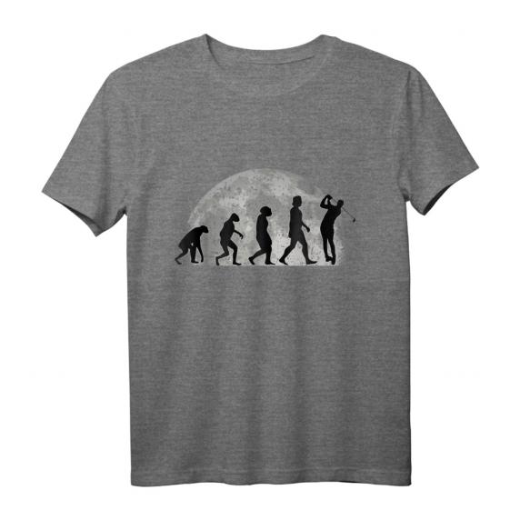 Golf T-Shirt mit Mond und Evolution Motiv – Perfektes Geschenk für Golfer, Golftrainer und Golfenthusiasten Golf T-Shirt mit Mond und Evolution Motiv – Perfektes Geschenk für Golfer, Golftrainer und Golfenthusiasten