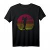 Retro Golfspieler T-Shirt mit Golfschläger Silhouette – Perfektes Geschenk für Golfer Damen und Herren