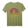 Retro Golfspieler T-Shirt mit Golfschläger Silhouette – Perfektes Geschenk für Golfer Damen und Herren