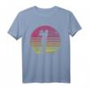 Retro Golfspieler T-Shirt mit Golfschläger Silhouette – Perfektes Geschenk für Golfer Damen und Herren
