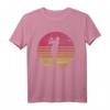 Retro Golfspieler T-Shirt mit Golfschläger Silhouette – Perfektes Geschenk für Golfer Damen und Herren