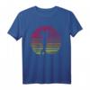 Retro Golfspieler T-Shirt mit Golfschläger Silhouette – Perfektes Geschenk für Golfer Damen und Herren