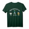 Lustiges Golf Spieler Fan T-Shirt – Mein perfekter Tag mit Kaffee, Bier & Golfmotiv für Golfliebhaber & Teams