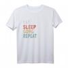 Eat Sleep Gong Repeat Lustiges Vintage Retro T-Shirt – Perfektes Geschenk für Gong-Fans, Kinder, Eltern & Kollegen zu Weihnachten oder Geburtstag