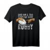 Lustiges Rugby T-Shirt mit Michelangelo Hand 'Am 8. Tag Erschuf Gott Rugby' – Perfekt für Fans, Mannschaften und Trainer