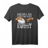 Lustiges Rugby T-Shirt mit Michelangelo Hand 'Am 8. Tag Erschuf Gott Rugby' – Perfekt für Fans, Mannschaften und Trainer