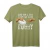 Lustiges Rugby T-Shirt mit Michelangelo Hand 'Am 8. Tag Erschuf Gott Rugby' – Perfekt für Fans, Mannschaften und Trainer