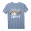 Lustiges Rugby T-Shirt mit Michelangelo Hand 'Am 8. Tag Erschuf Gott Rugby' – Perfekt für Fans, Mannschaften und Trainer