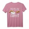 Lustiges Rugby T-Shirt mit Michelangelo Hand 'Am 8. Tag Erschuf Gott Rugby' – Perfekt für Fans, Mannschaften und Trainer