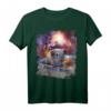 Meerschweinchen auf Skateboard im Weltraum T-Shirt - Lustiges Galaxy Tierdesign für Tierliebhaber und Skateboard-Fans