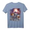 Meerschweinchen auf Skateboard im Weltraum T-Shirt - Lustiges Galaxy Tierdesign für Tierliebhaber und Skateboard-Fans
