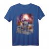 Meerschweinchen auf Skateboard im Weltraum T-Shirt - Lustiges Galaxy Tierdesign für Tierliebhaber und Skateboard-Fans